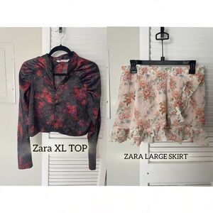 ‼️Zara deal- skirt and top - Large and xl - please read description